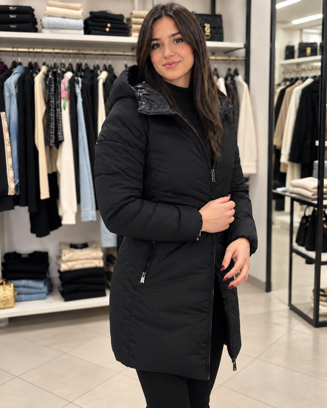 Piumino Ciesse Noemi Long Reversibile