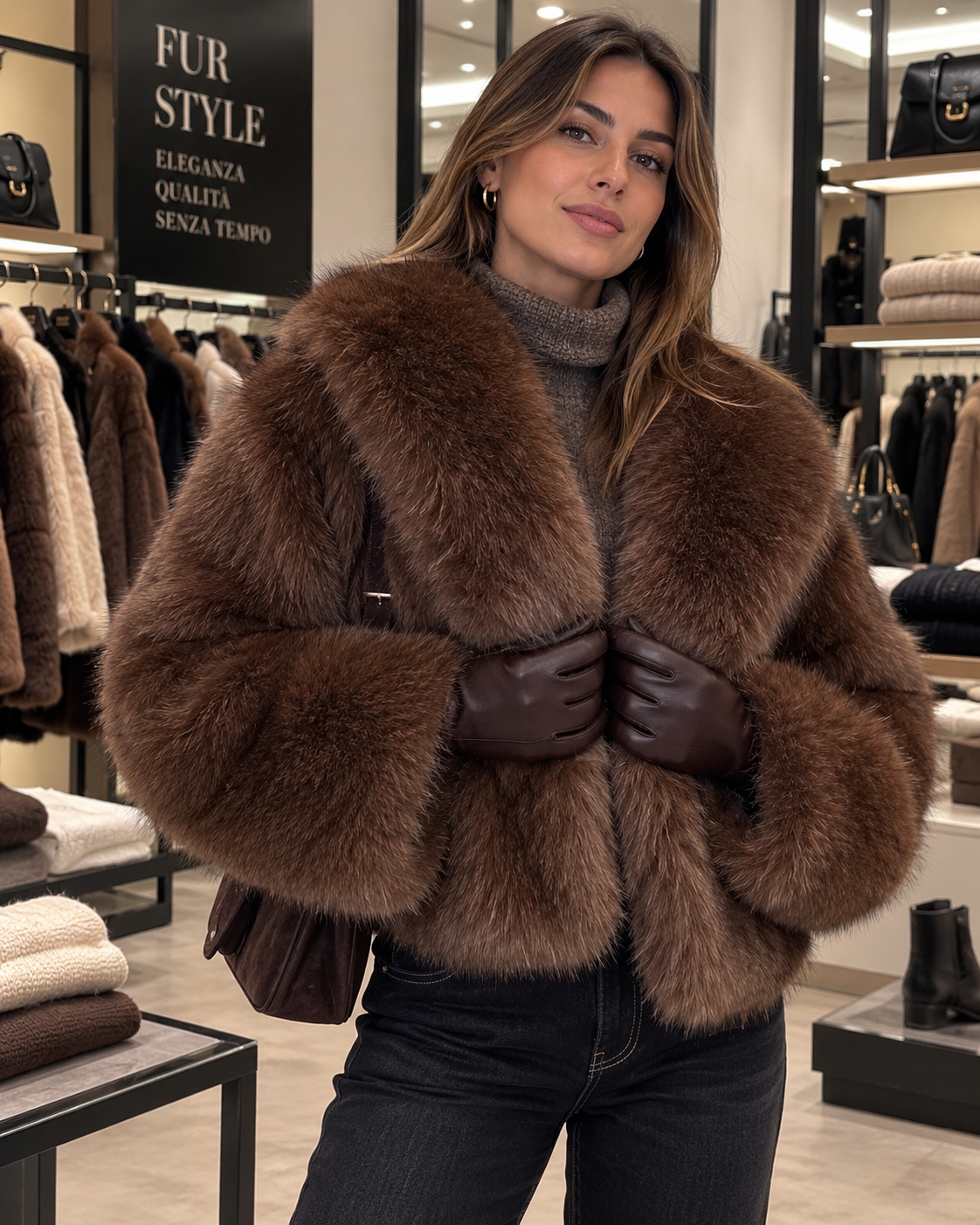 Giacca Pelliccia Sofia Luxury Chic