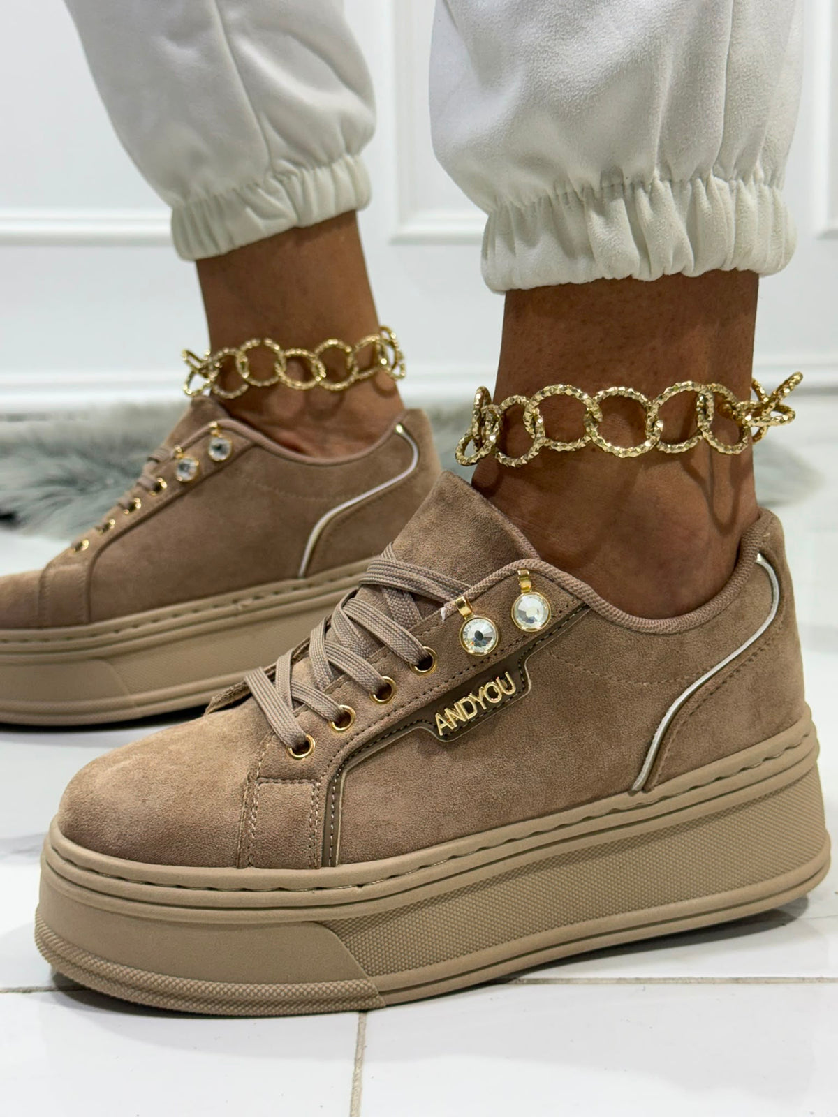 Giove Beige - Sneakers