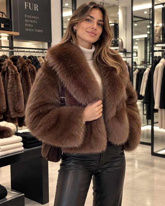 Giacca Pelliccia Sofia Luxury Chic