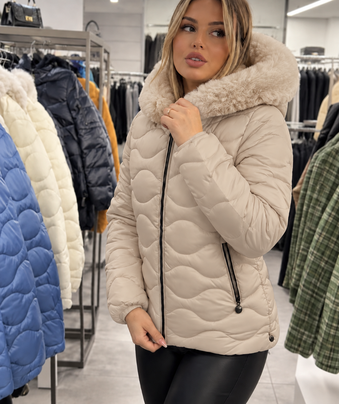 Piumino Celeste Royal