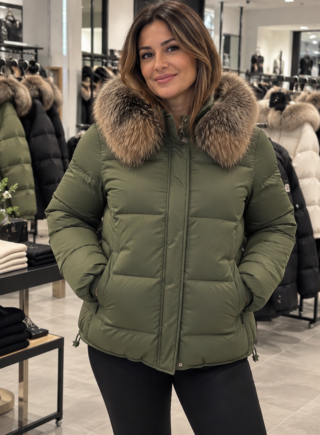 Piumino Bianca Fur Style