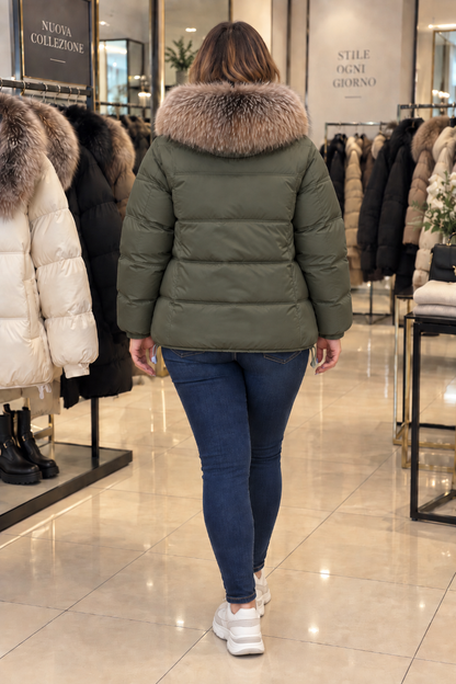 Piumino Bianca Fur Style