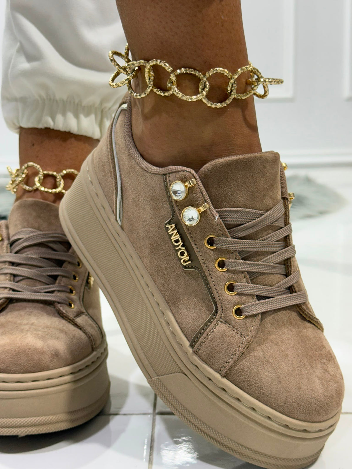 Giove Beige - Sneakers