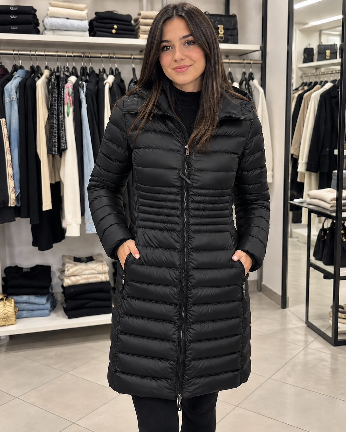 Piumino Ciesse Noemi Long Reversibile